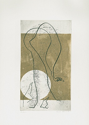 Max Ernst, "Ethernité" (Ewigkeit), Farbaquatintaradierung mit Prägedruck 1971
