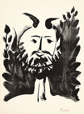 Pablo Picasso, "Faune souriant", Bloch 519, Mourlot 112