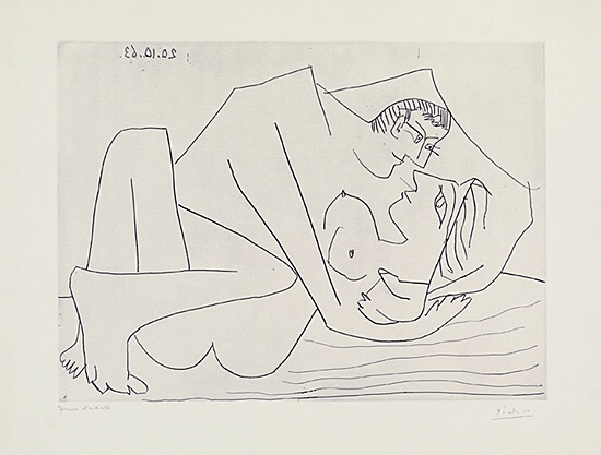 Pablo Picasso, "Étreinte" / "Étreinte. III",Bloch, Baer 1112, 1105 B.b.2