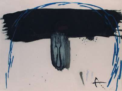 Antoni Tàpies, "Arc bleu", Farbradierung mit Carborundum 197